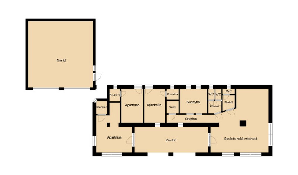 Prodej ubytovacího objektu 280 m², Lipno nad Vltavou – náhled fotky 16