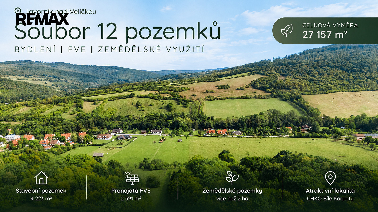 Prodej stavebního pozemku 27 157 m²