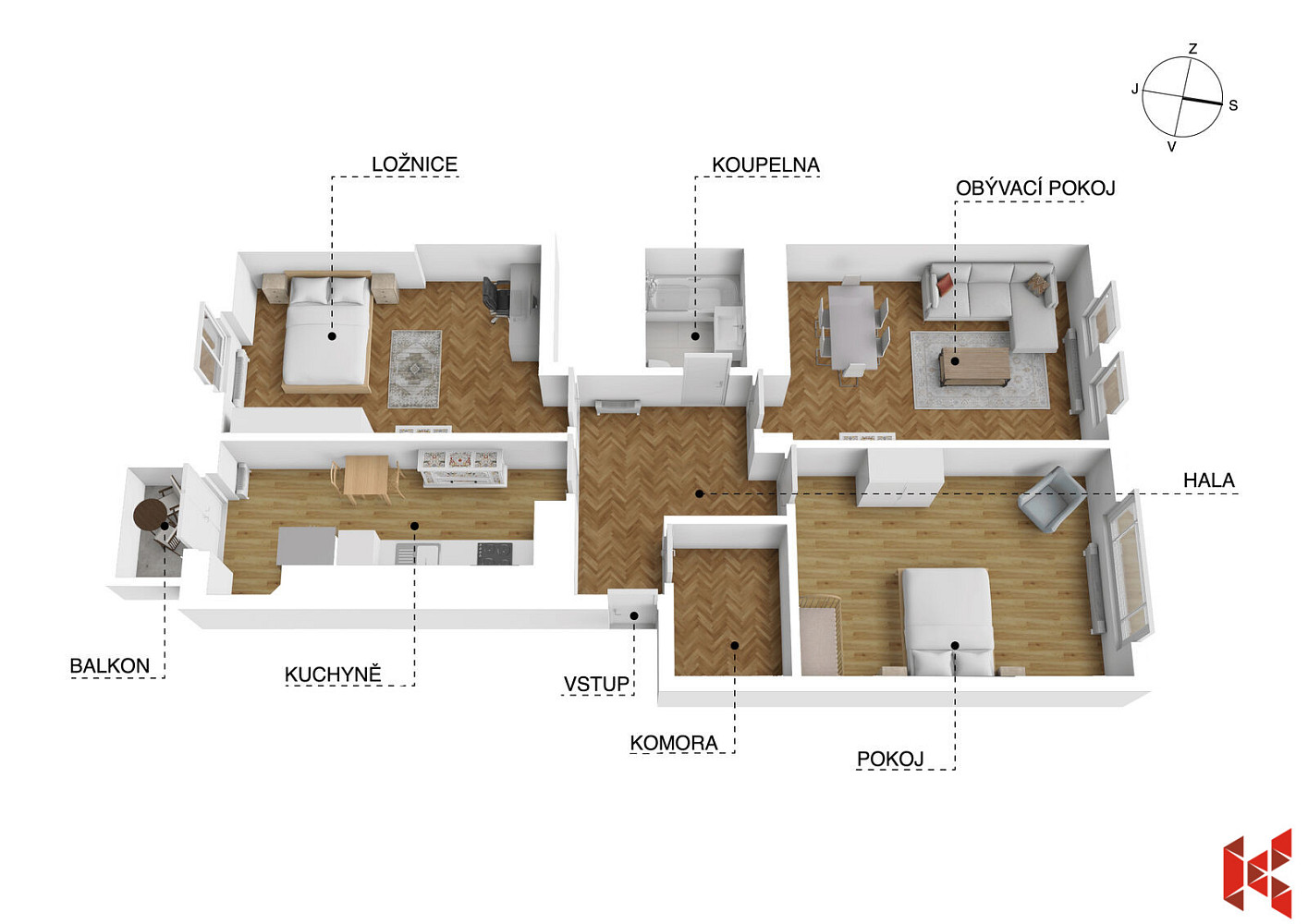 Prodej bytu 3+1 94 m² – fotografie 3