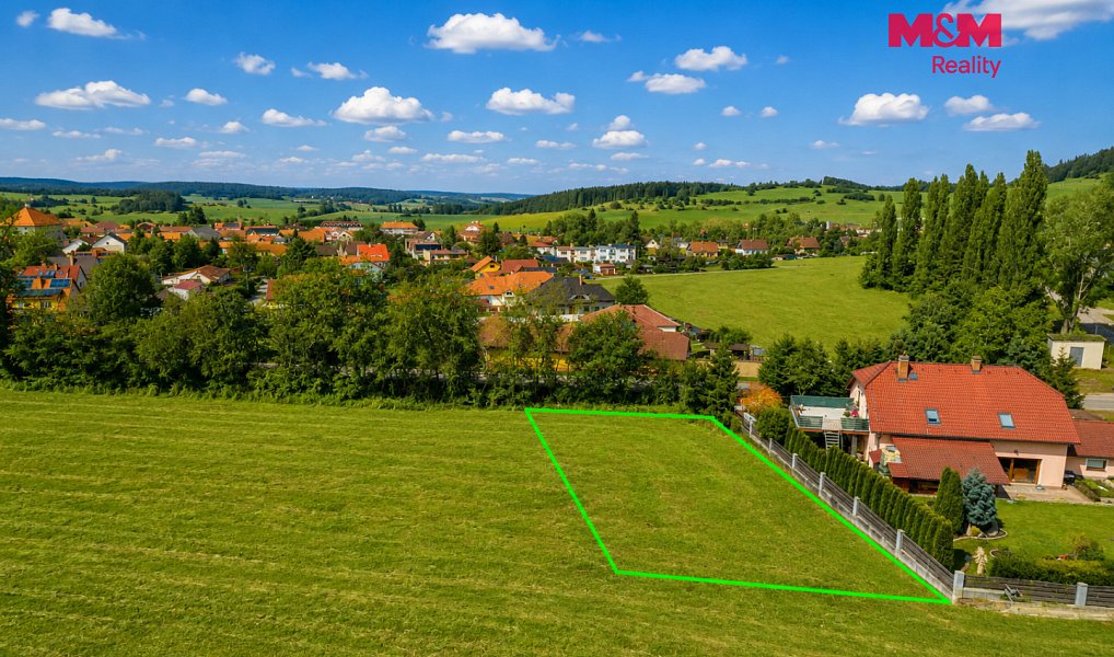 Prodej stavebního pozemku 1 233 m², Krásná Hora nad Vltavou – náhled fotky 2