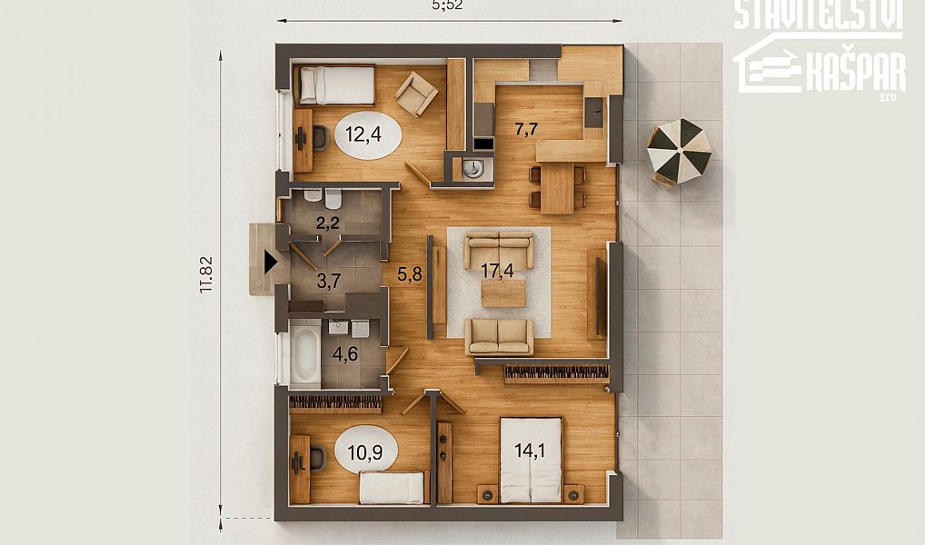 Prodej domu 79 m² s pozemkem 1 100 m², Trutnov – náhled fotky 3