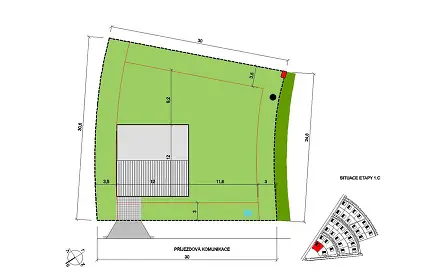Prodej stavebního pozemku 840 m², Choťánky, okres Nymburk