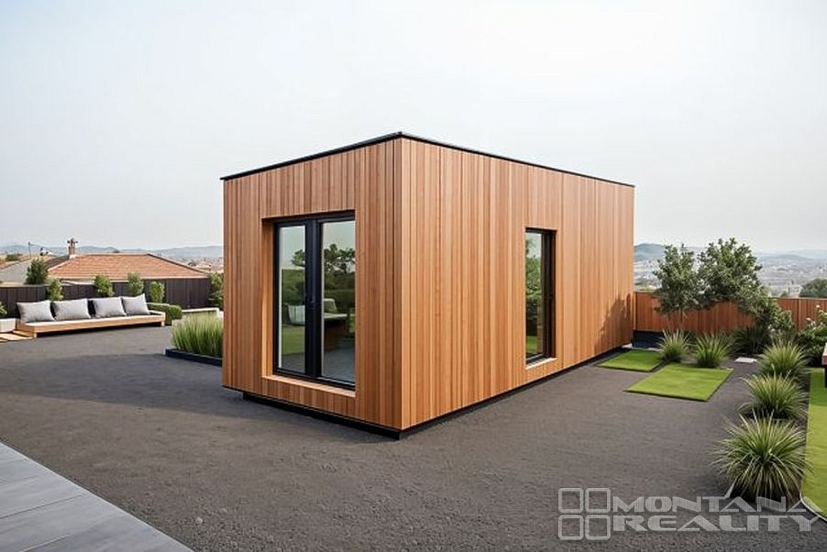 Novostavba celoročně obyvatelného Tiny house s loftem na spaní