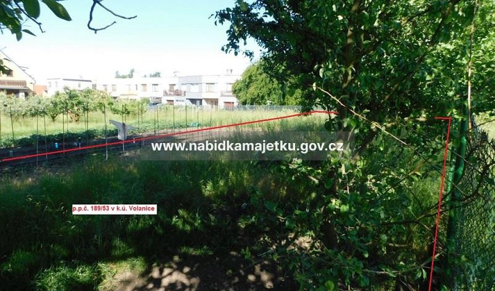 Prodej zahrady, 363 m², Jičín, Volanice