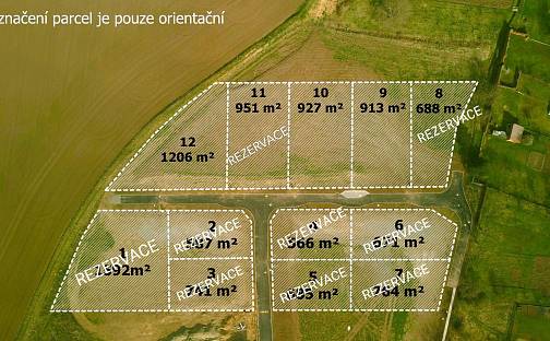Prodej stavebního pozemku 913 m², Medlovice, okres Vyškov