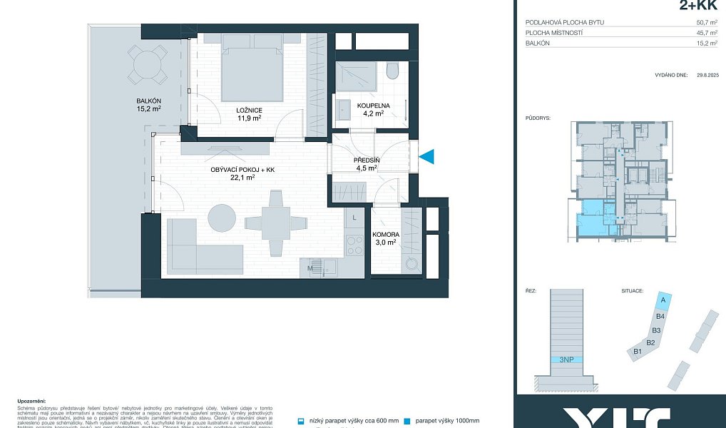 Prodej bytu 2+kk 46 m², Brno – náhled fotky 2