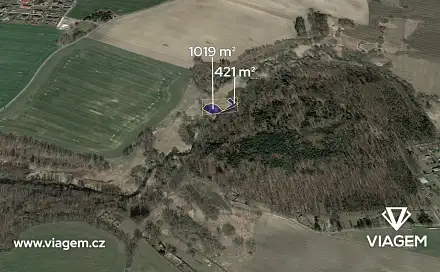 Prodej pole 360 m², Zvěrotice, okres Tábor