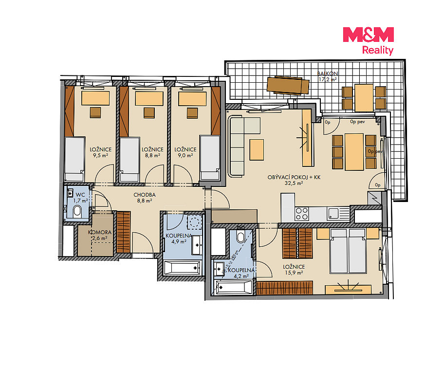 Prodej bytu 5+kk 106 m² – fotografie 3