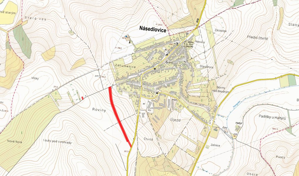 Prodej pole 7 360 m², Násedlovice – náhled fotky 2