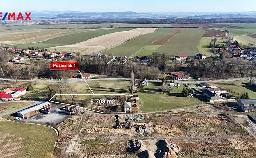 Prodej komerčního pozemku 6 703 m², Vražné, okres Nový Jičín