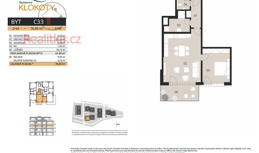 Prodej bytu 2+kk 76 m², Tábor – náhled fotky 2