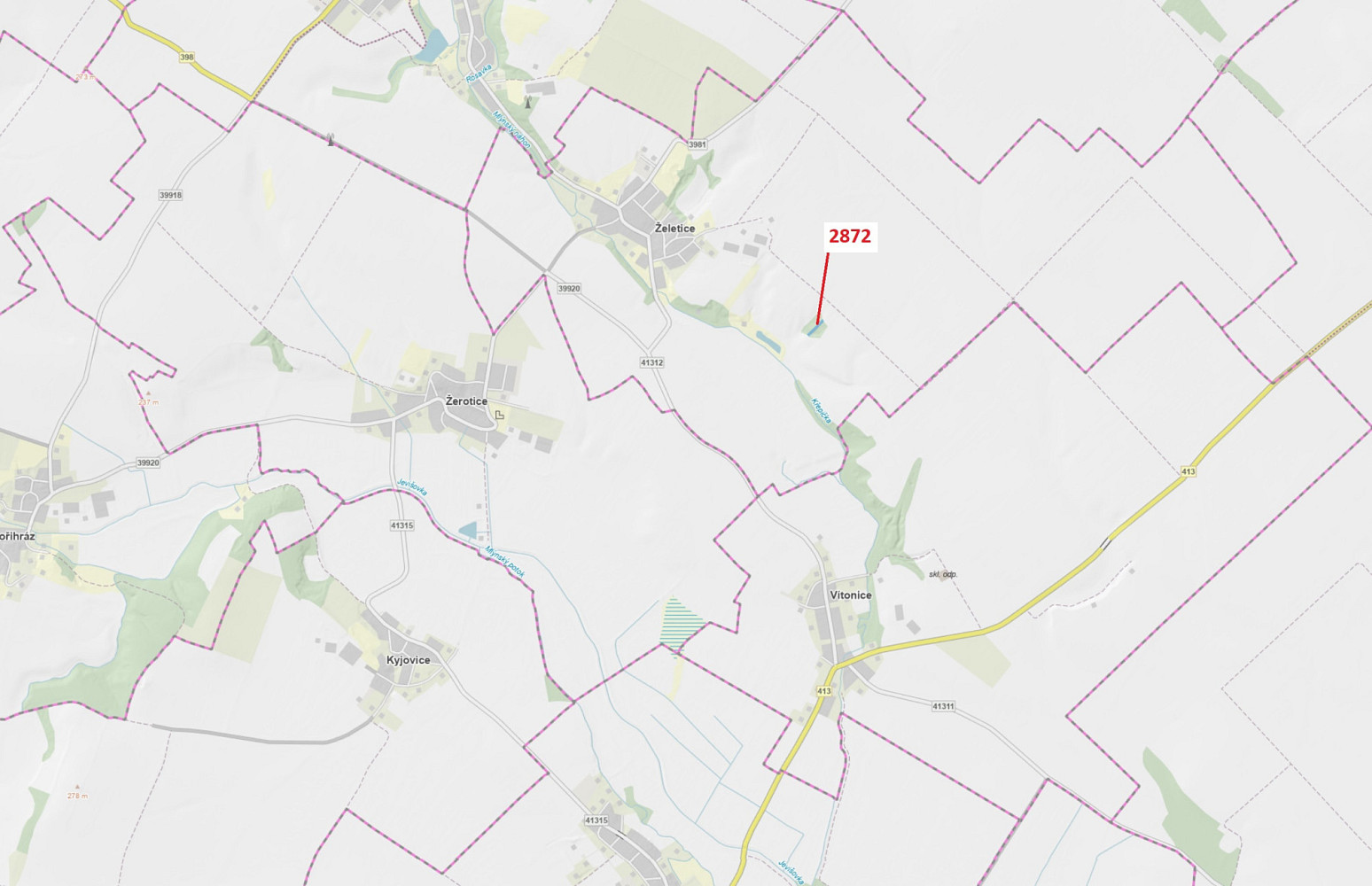 Dražba lesa 1 391 m²