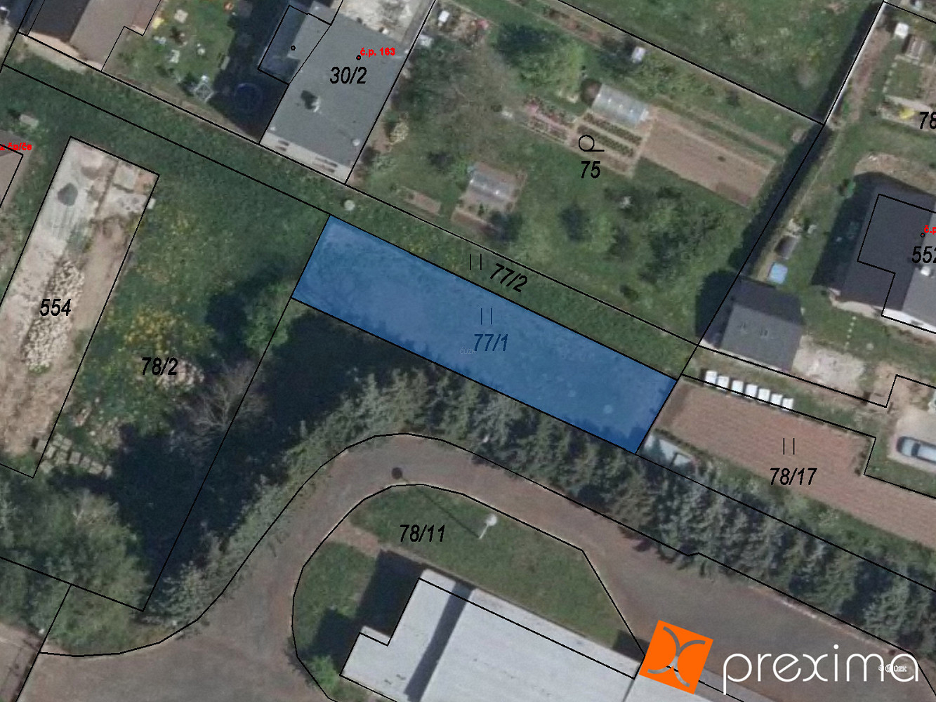 Prodej komerčního pozemku 249 m²