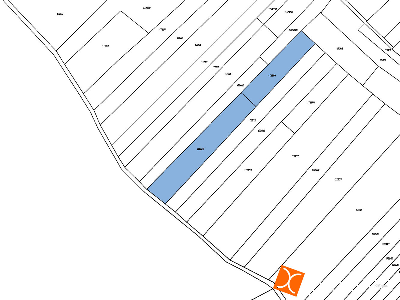 Prodej pole 398 m² – pohled 4