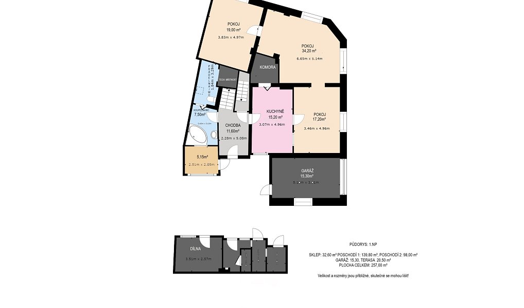 Prodej domu 257 m² s pozemkem 253 m², Lysá nad Labem – náhled fotky 15