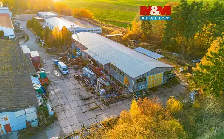 Prodej výrobních prostor 5 377 m², Lišov, okres České Budějovice