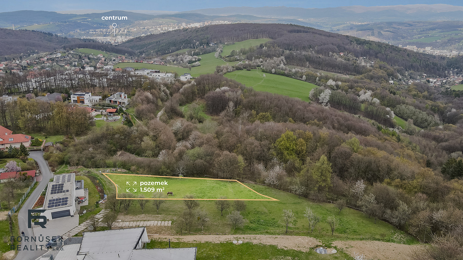 Prodej pozemku 1509 m² – pohled 2
