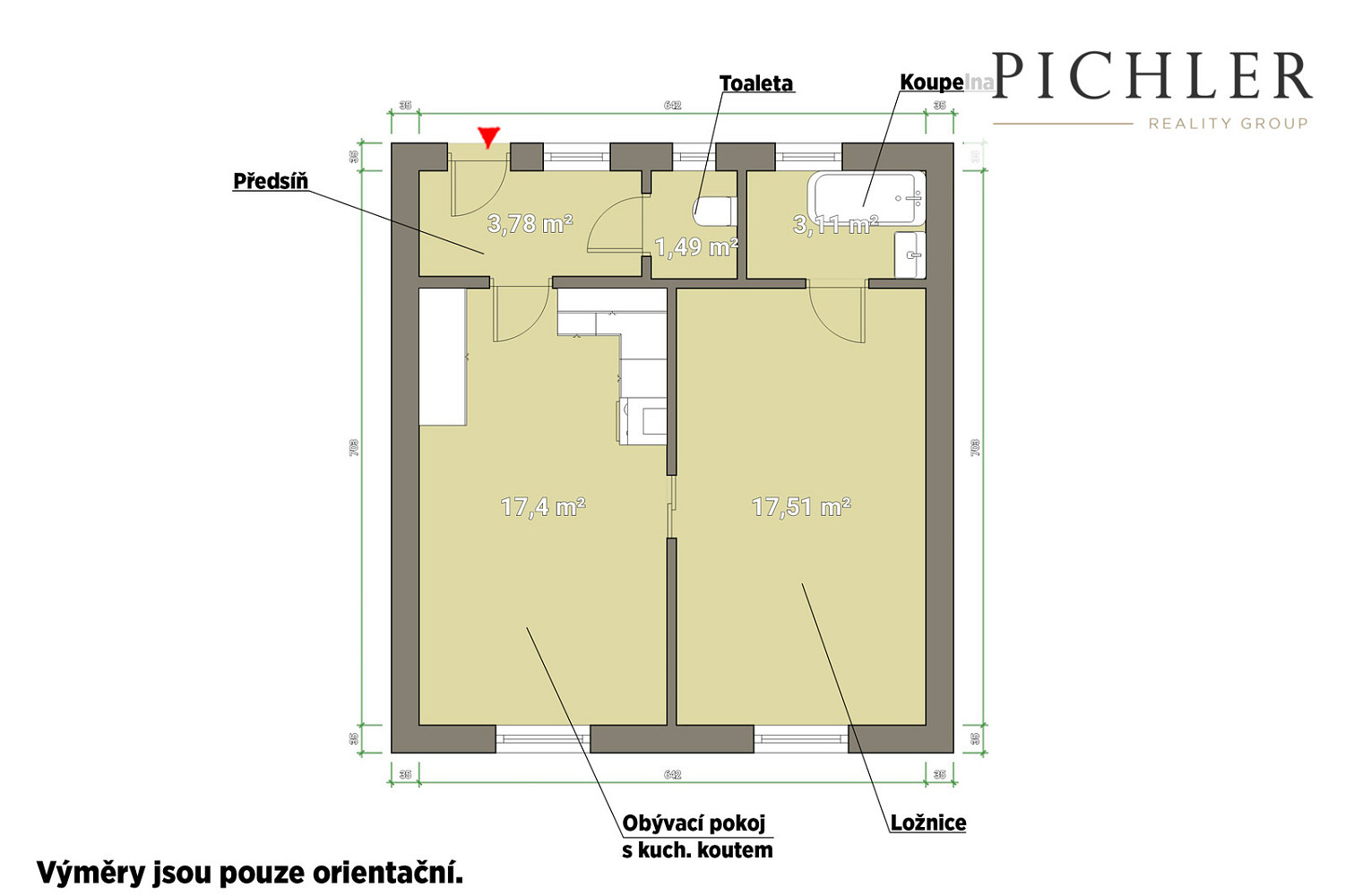 Prodej bytu 2+kk 46 m² – fotografie 2