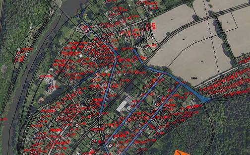 Prodej komerčního pozemku 284 m², Lštění, okres Benešov