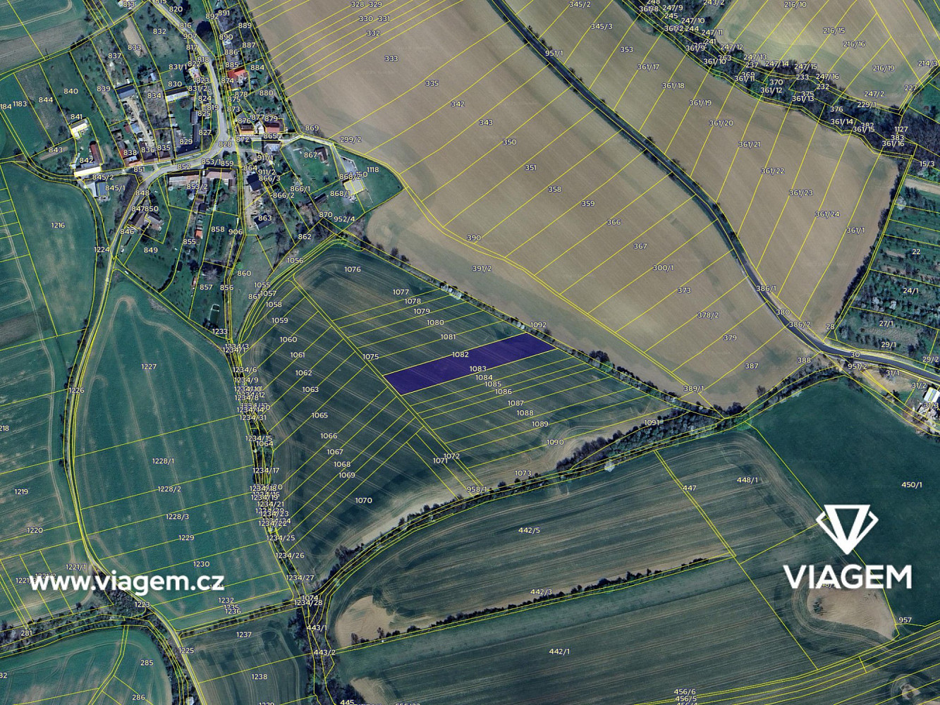 Prodej pole 641 m² – pohled 4