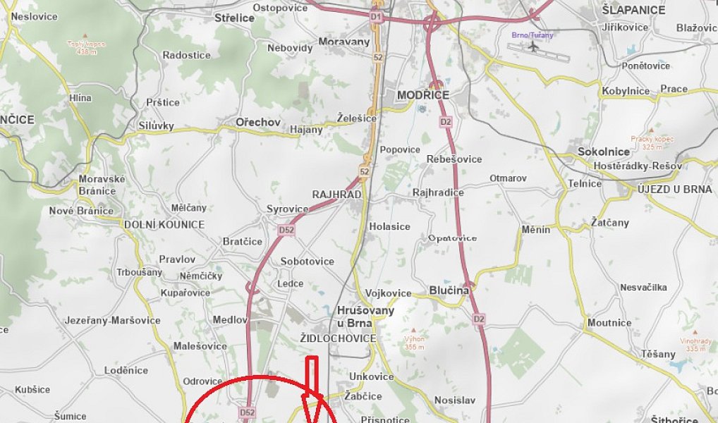 Prodej pole 5 612 m², Pohořelice – náhled fotky 2