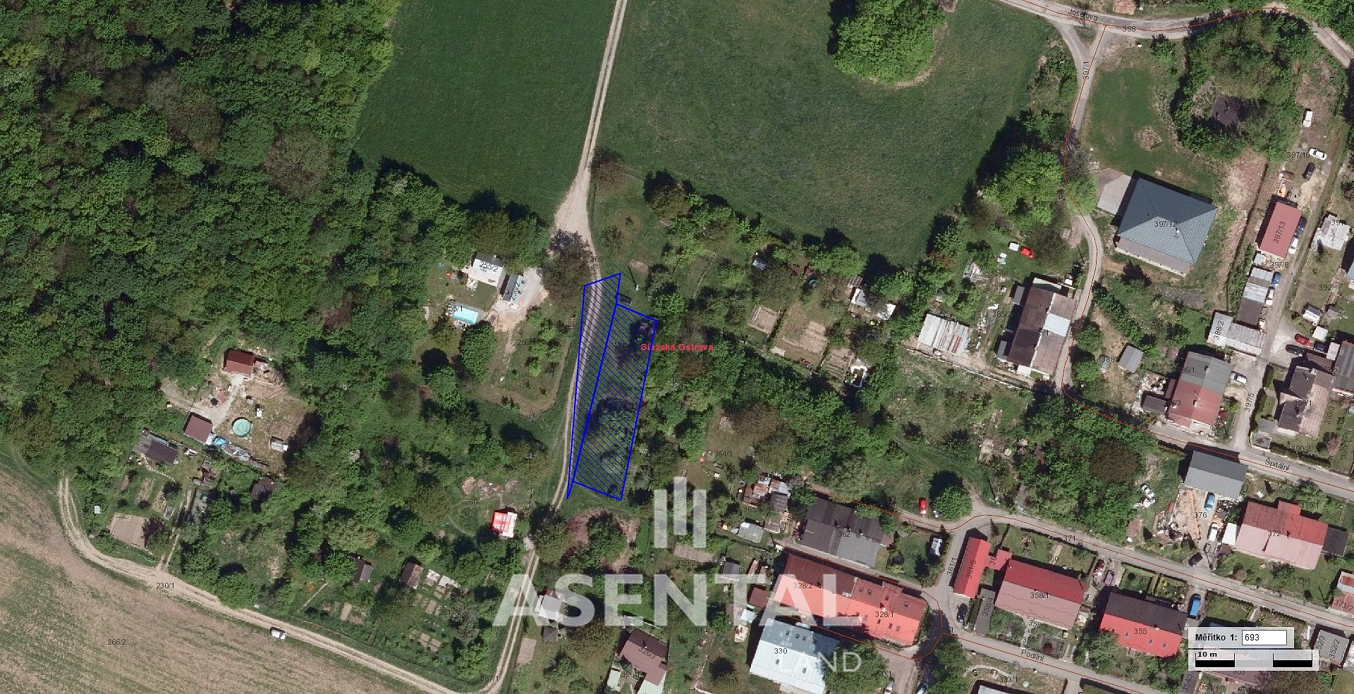 Prodej stavebního pozemku 866 m²