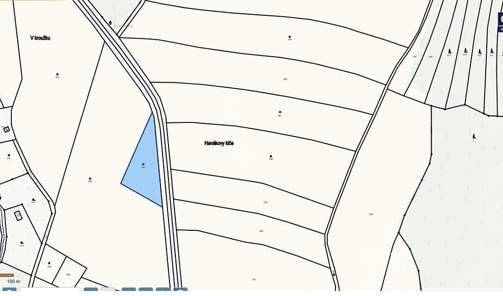 Prodej pole 2 260 m², Velký Újezd – náhled fotky 3