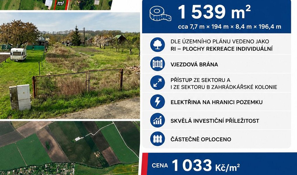 Prodej pole 1 539 m², Břeclav – náhled fotky 6