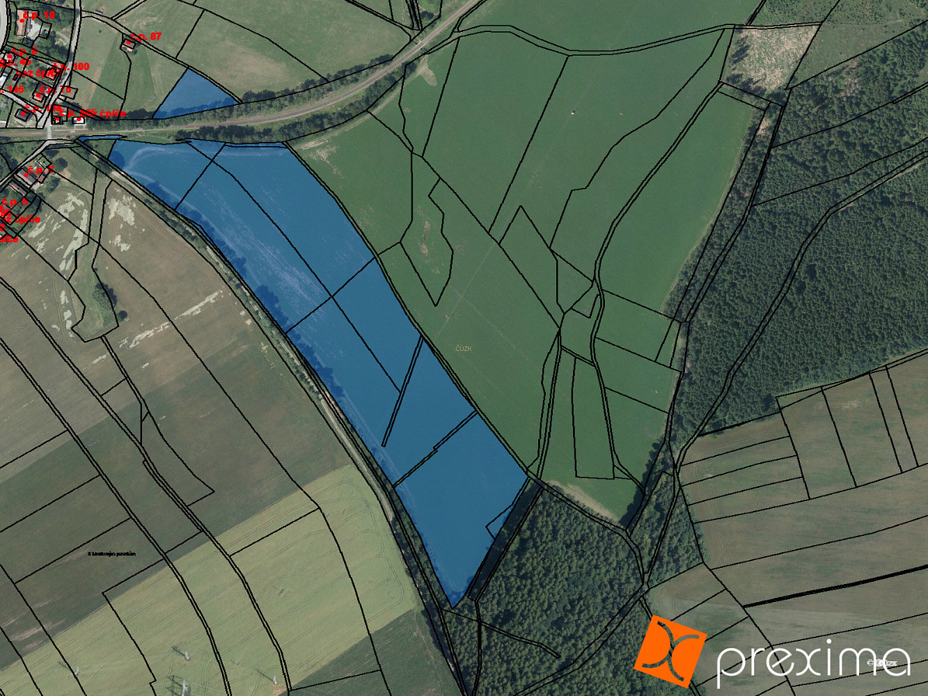Prodej komerčního pozemku 2 533 m²