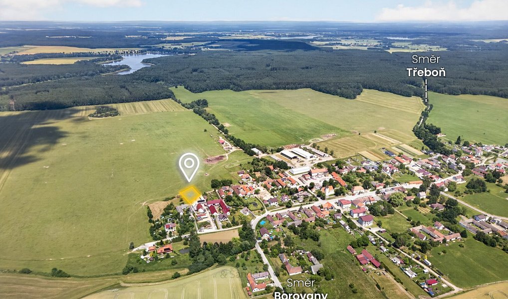 Prodej stavebního pozemku 1 168 m², Mladošovice – náhled fotky 2