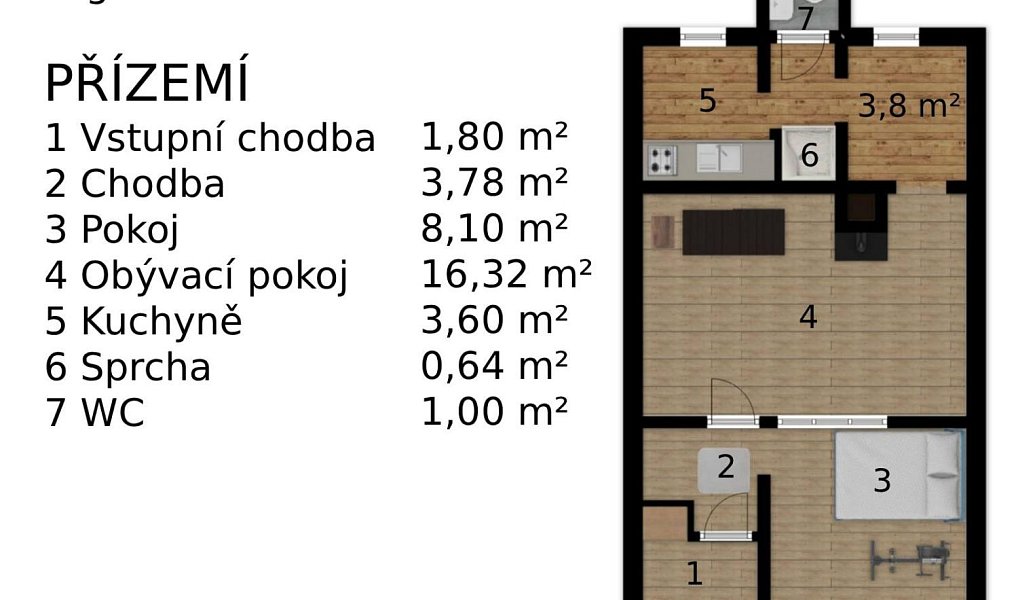 Prodej domu 70 m² s pozemkem 726 m², Popůvky – náhled fotky 24