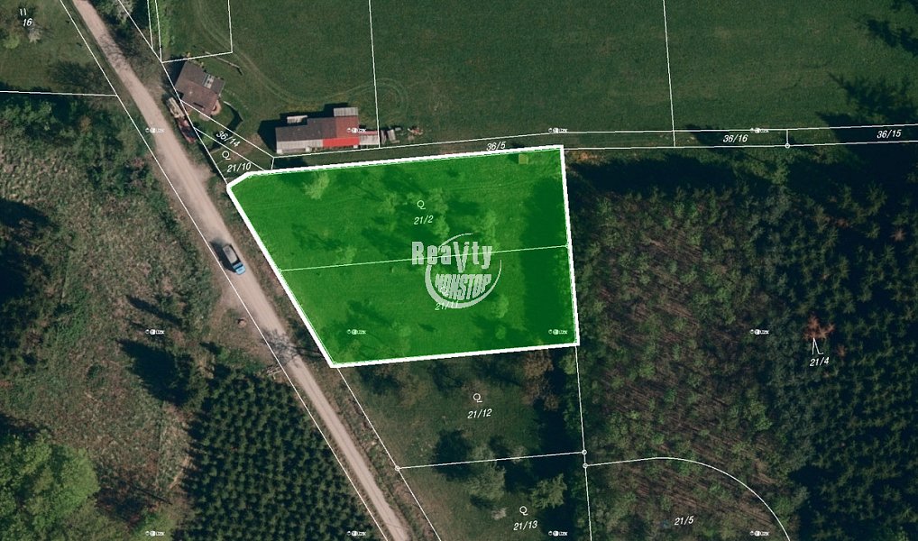 Prodej stavebního pozemku 3 425 m², Jamné – náhled fotky 5
