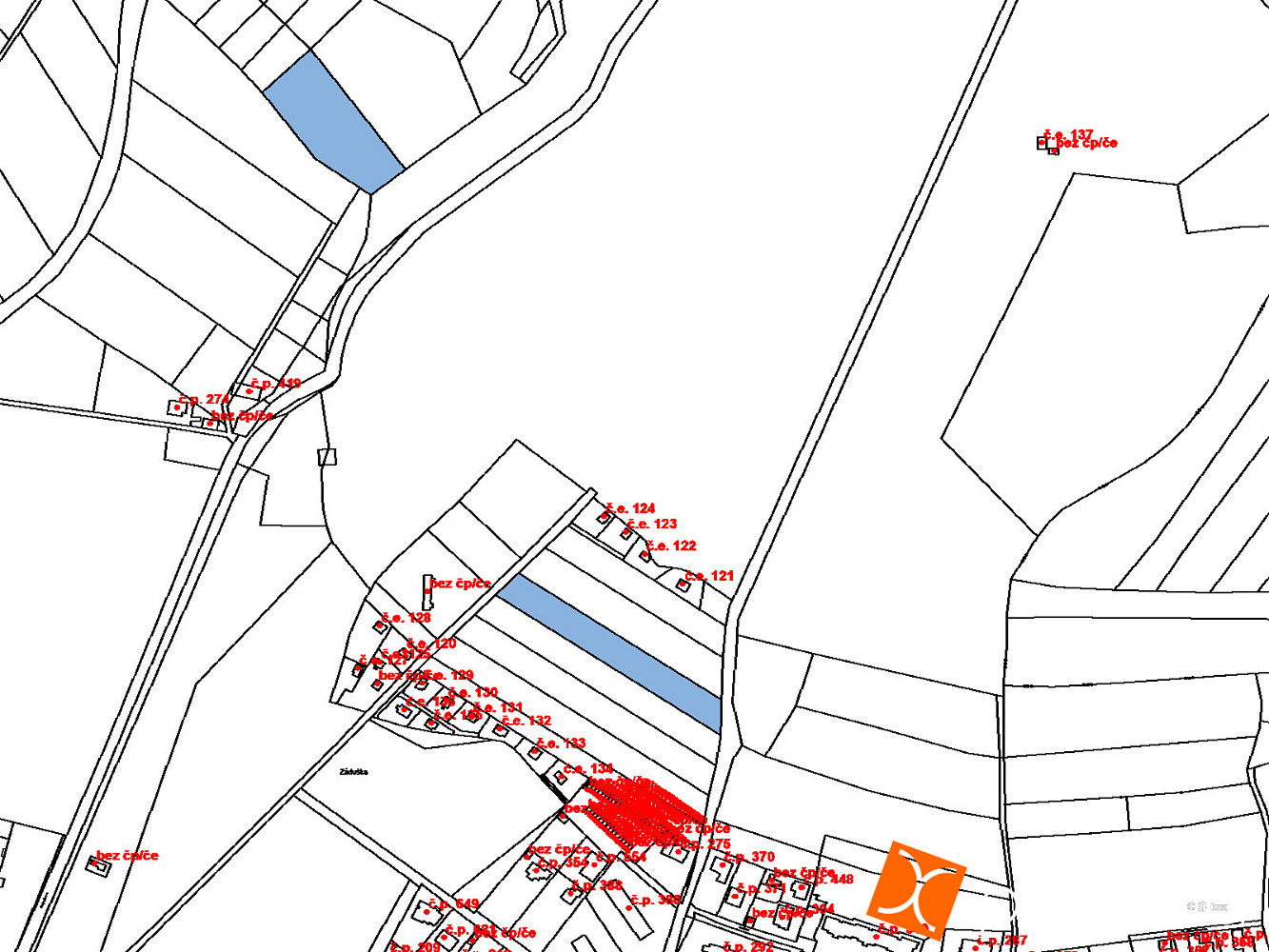 Prodej pole 535 m² – pohled 2