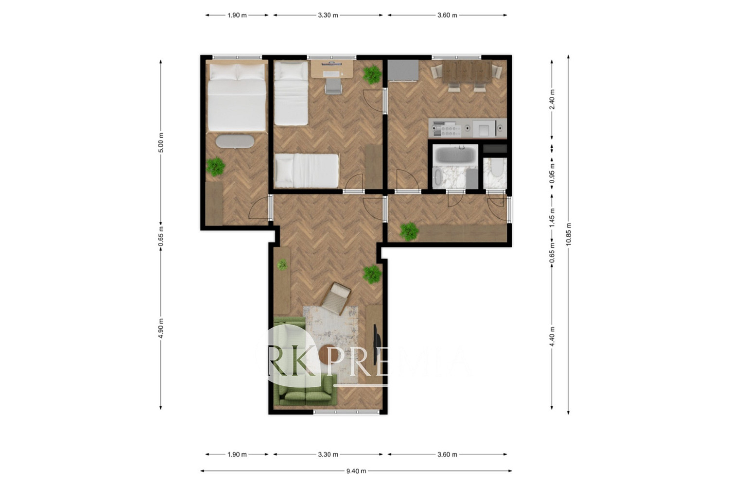 Prodej bytu 3+1 57 m² — photo 4