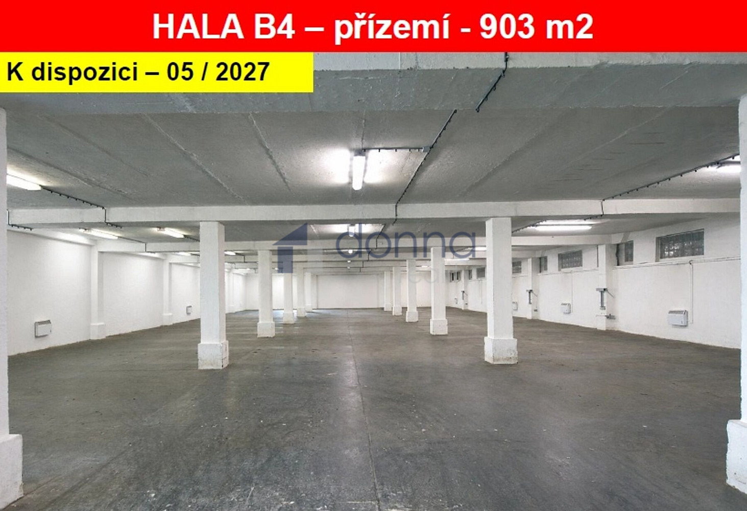 Pronájem skladovacích prostor 903 m²