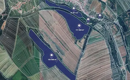 Prodej lesa 5 254 m², Louka, okres Hodonín
