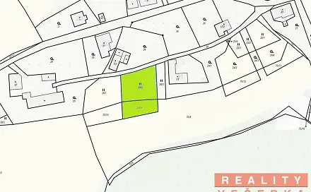 Prodej stavebního pozemku 1 059 m², Komárov - Kleštěnice, okres Beroun