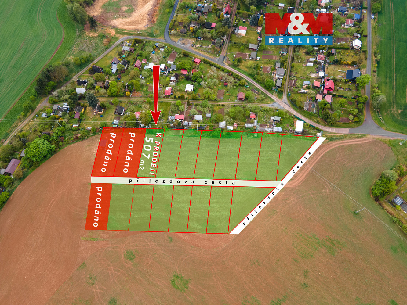 Prodej pole 507 m²