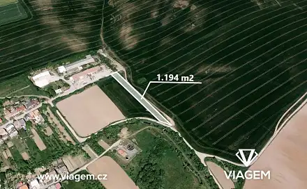 Prodej stavebního pozemku 1 194 m², Jalubí, okres Uherské Hradiště