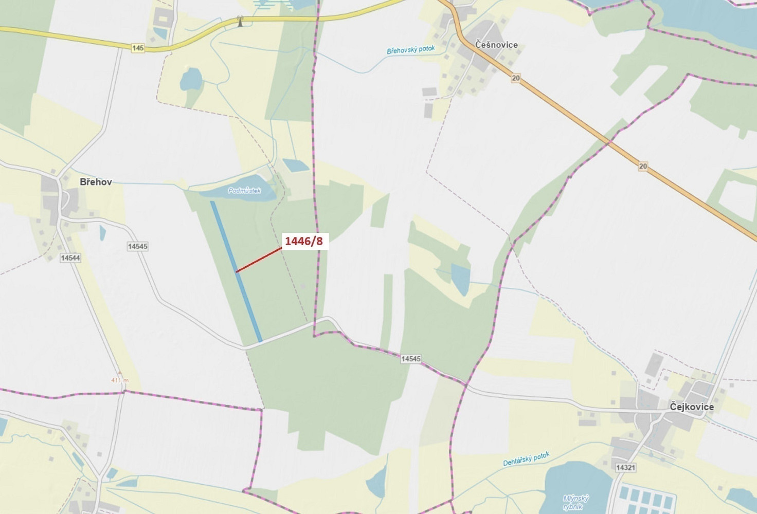 Dražba lesa 20 146 m²