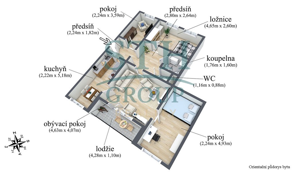 Prodej bytu 4+1 75 m², Ústí nad Labem – náhled fotky 19