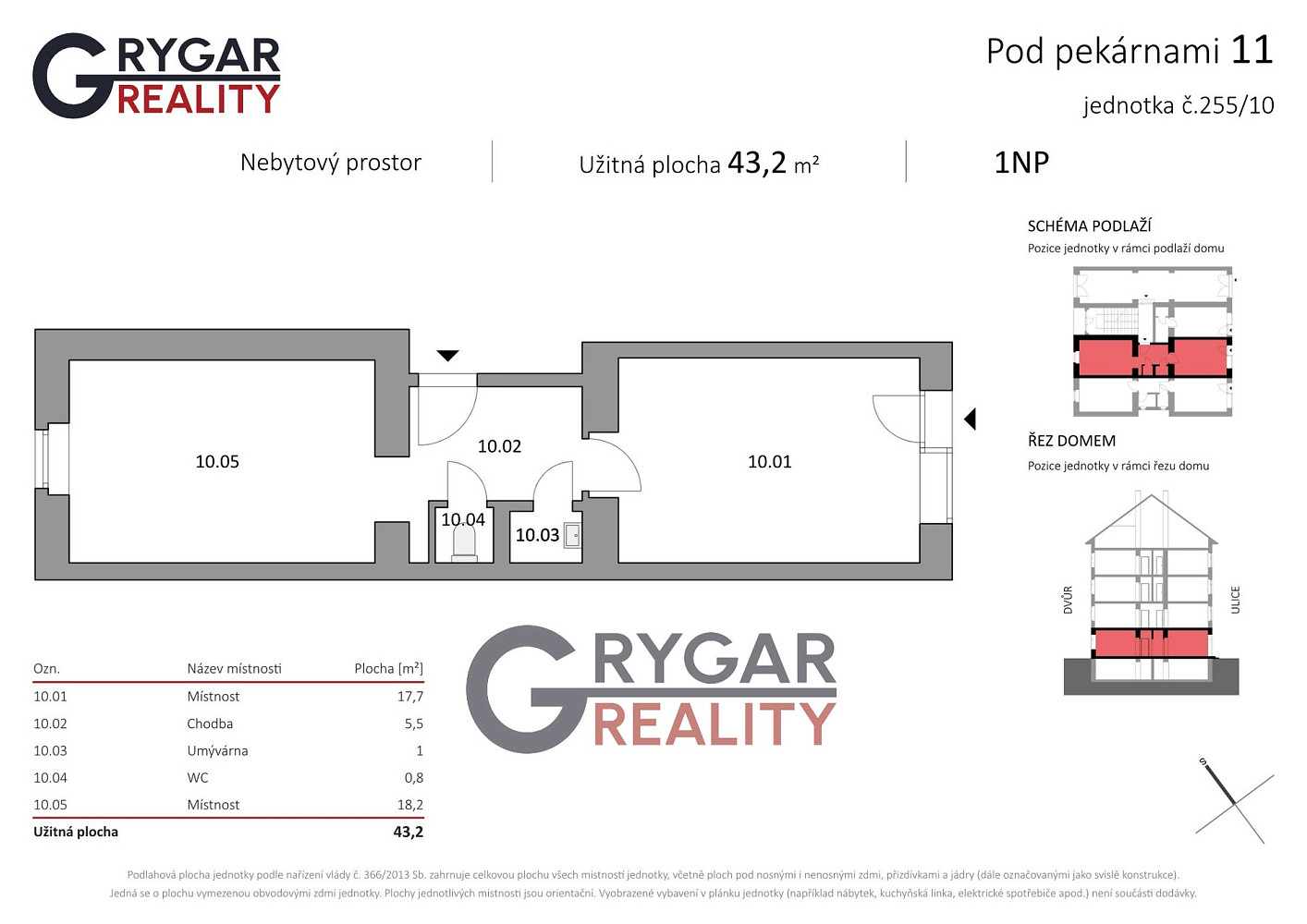 Prodej obchodních prostor 43 m² – fotografie 3