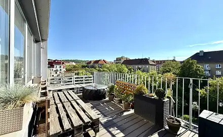 Pronájem bytu 1+kk 72 m², U Rokytky, Praha 8 - Libeň
