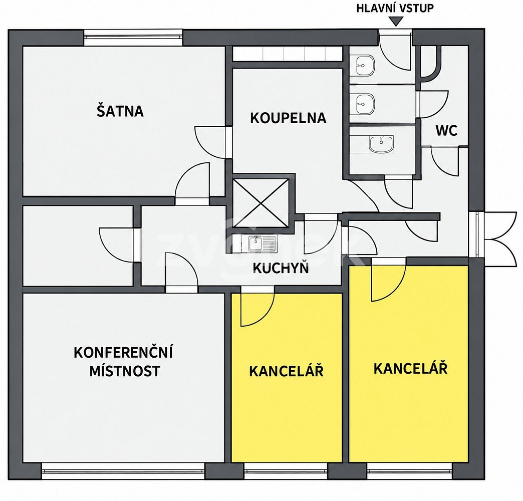 Pronájem kanceláře 49 m² – fotografie 2