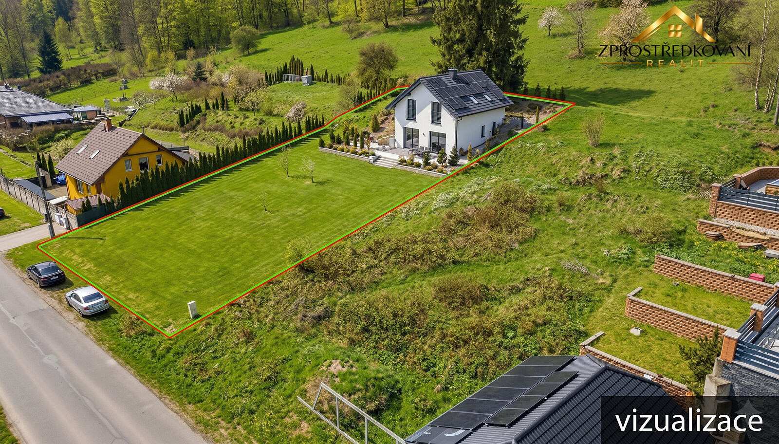 Prodej stavebního pozemku 1 000 m² – fotografie 3