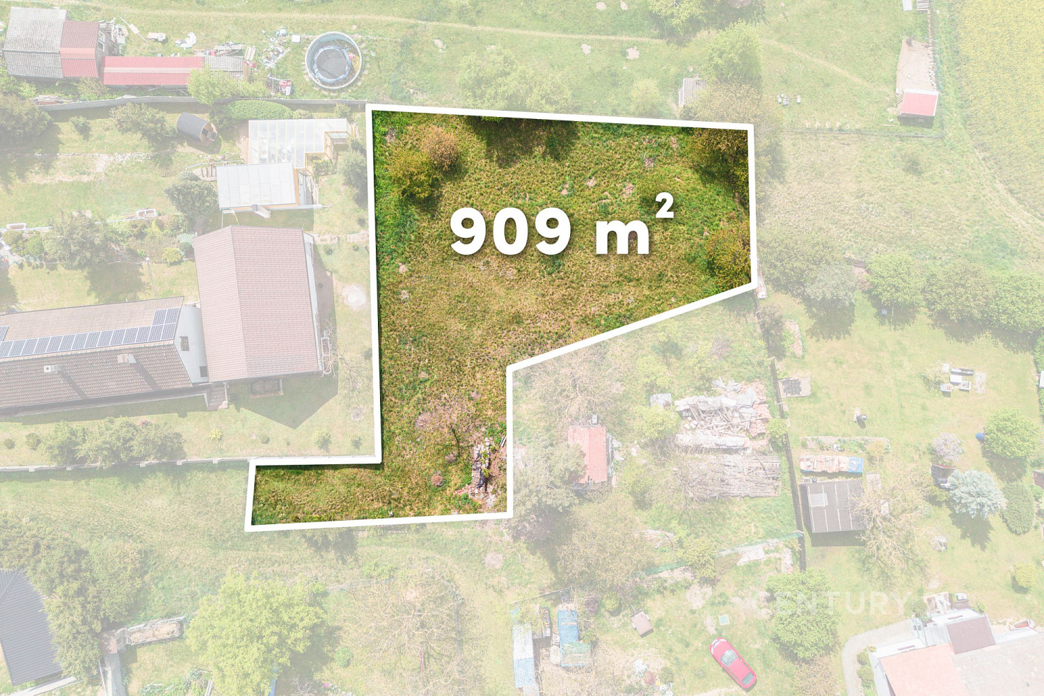 Prodej stavebního pozemku 909 m² – fotografie 2