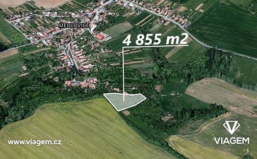 Prodej zahrady 4 855 m², Medlovice, okres Uherské Hradiště