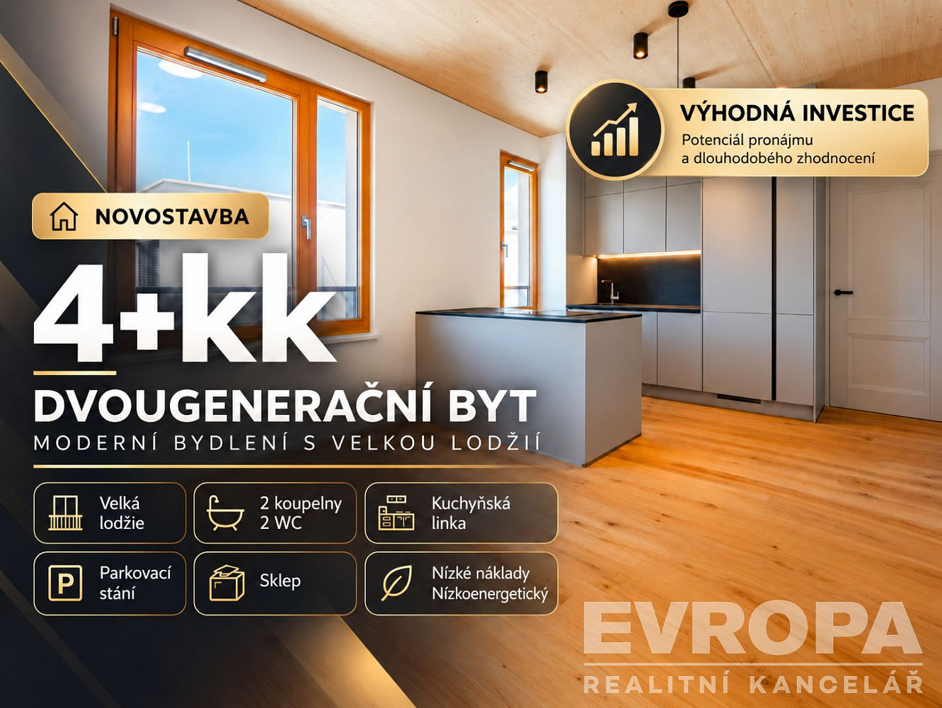 Prodej bytu 4+kk 86 m²