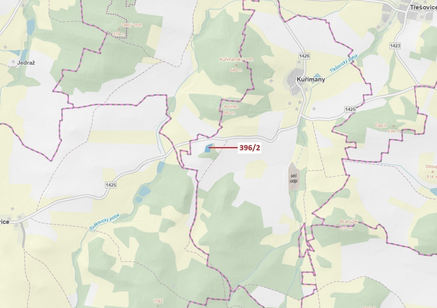 Dražba lesa 3 340 m²