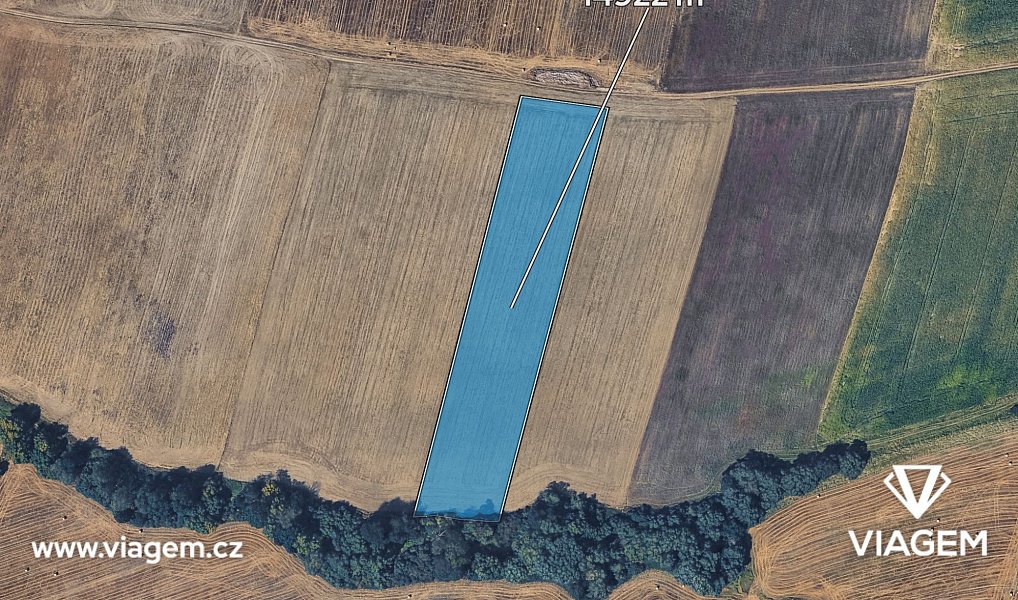 Prodej pole 6 395 m², Osvračín – náhled fotky 2